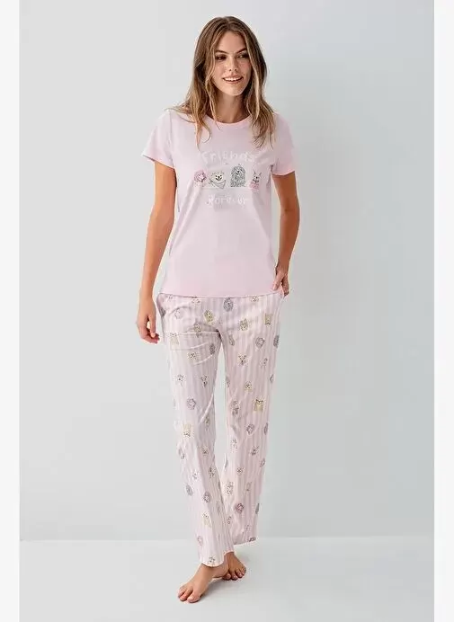 RolyPoly RP3810-S Kadın Kısa Kol Pijama Takımı