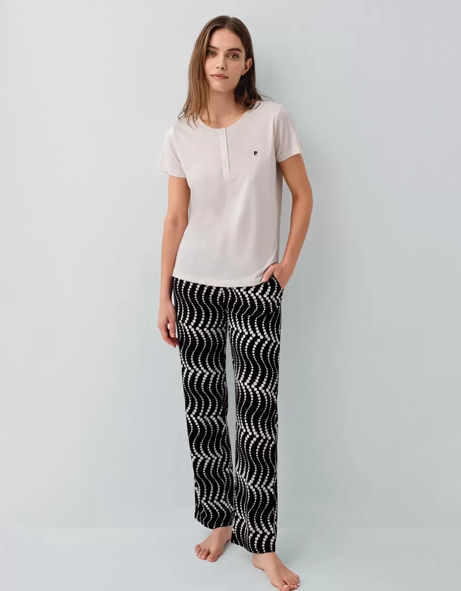 Pierre Cardin PC9165-S Kadın Kısa Kol Pijama Takımı