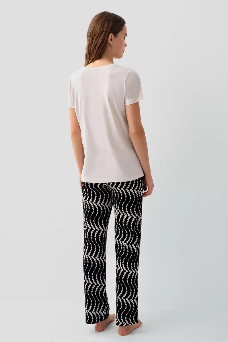 Pierre Cardin PC9165-S Kadın Kısa Kol Pijama Takımı
