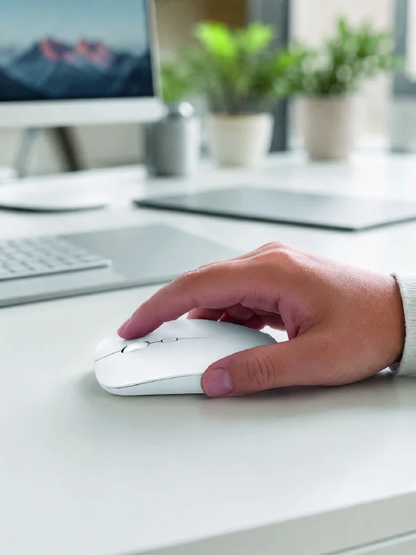 Şarjlı Wireless Mouse Bluetooth Çift Modlu Sessiz Yüksek Hassasiyetli Fare