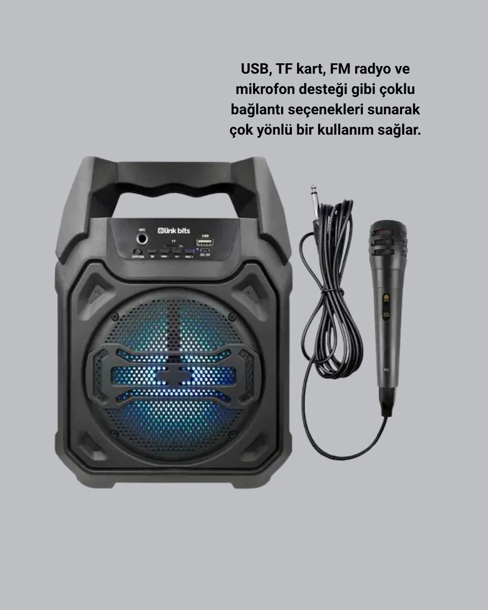 Taşınabilir Şarjlı Hoparlör – Bluetooth TWS ve Uzun Pil Ömrü