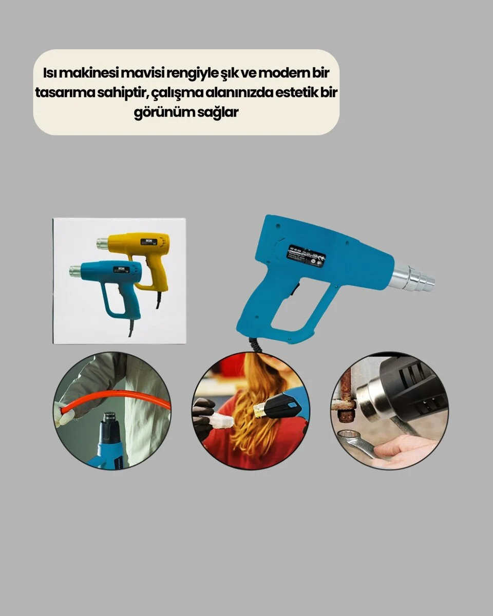 Endüstriyel 2000W Isı Tabancası Plastik Boru Lehim Boya Çıkarma