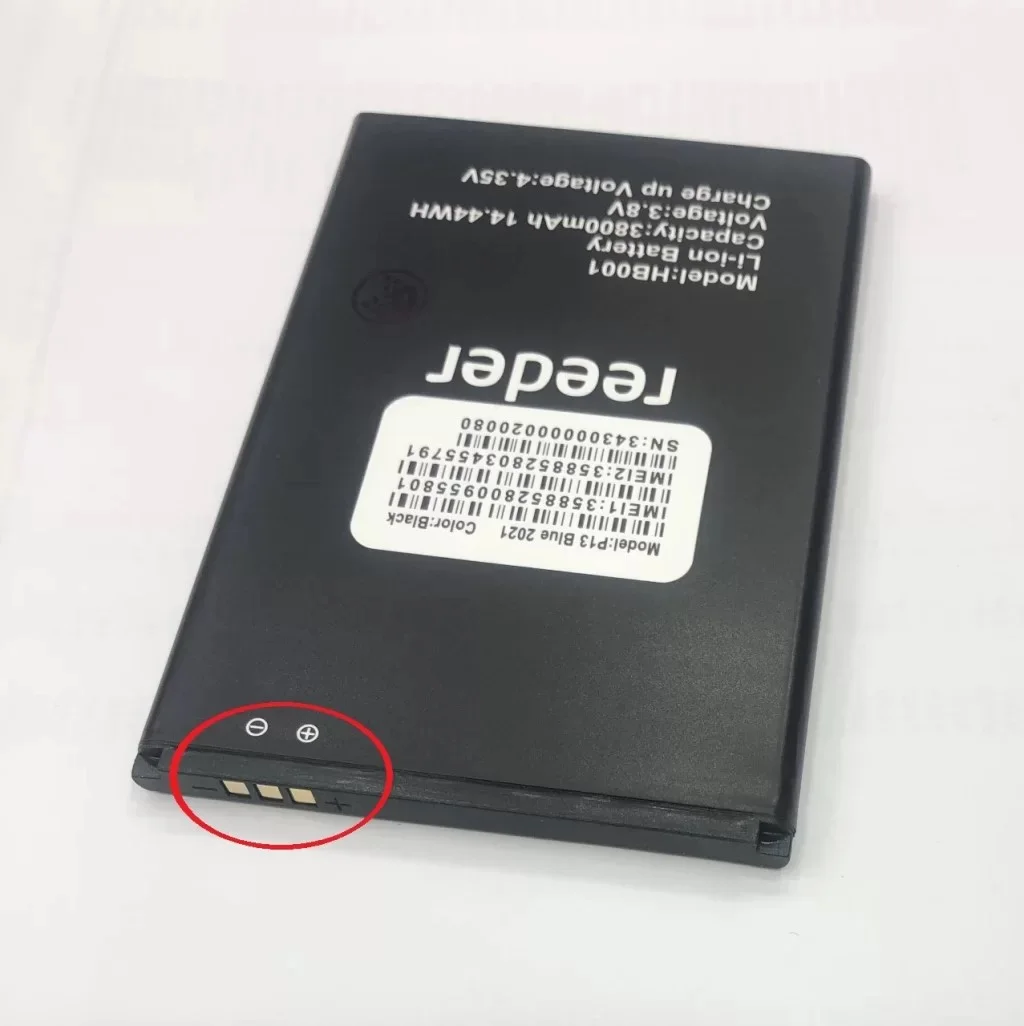 Reeder P13 Blue 2022 Batarya Pil (Güçlendirilmiş)