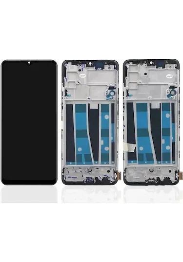 RENO 3  Ekran Ekran Çıtalı OLED (Siyah)