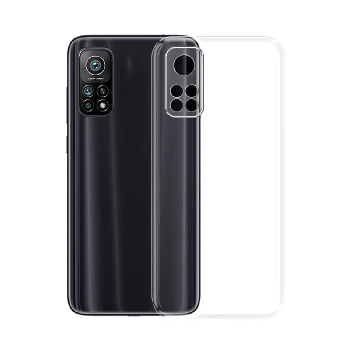 Newface Xiaomi Mi 10T Kılıf Lüx Şeffaf Silikon - Şeffaf