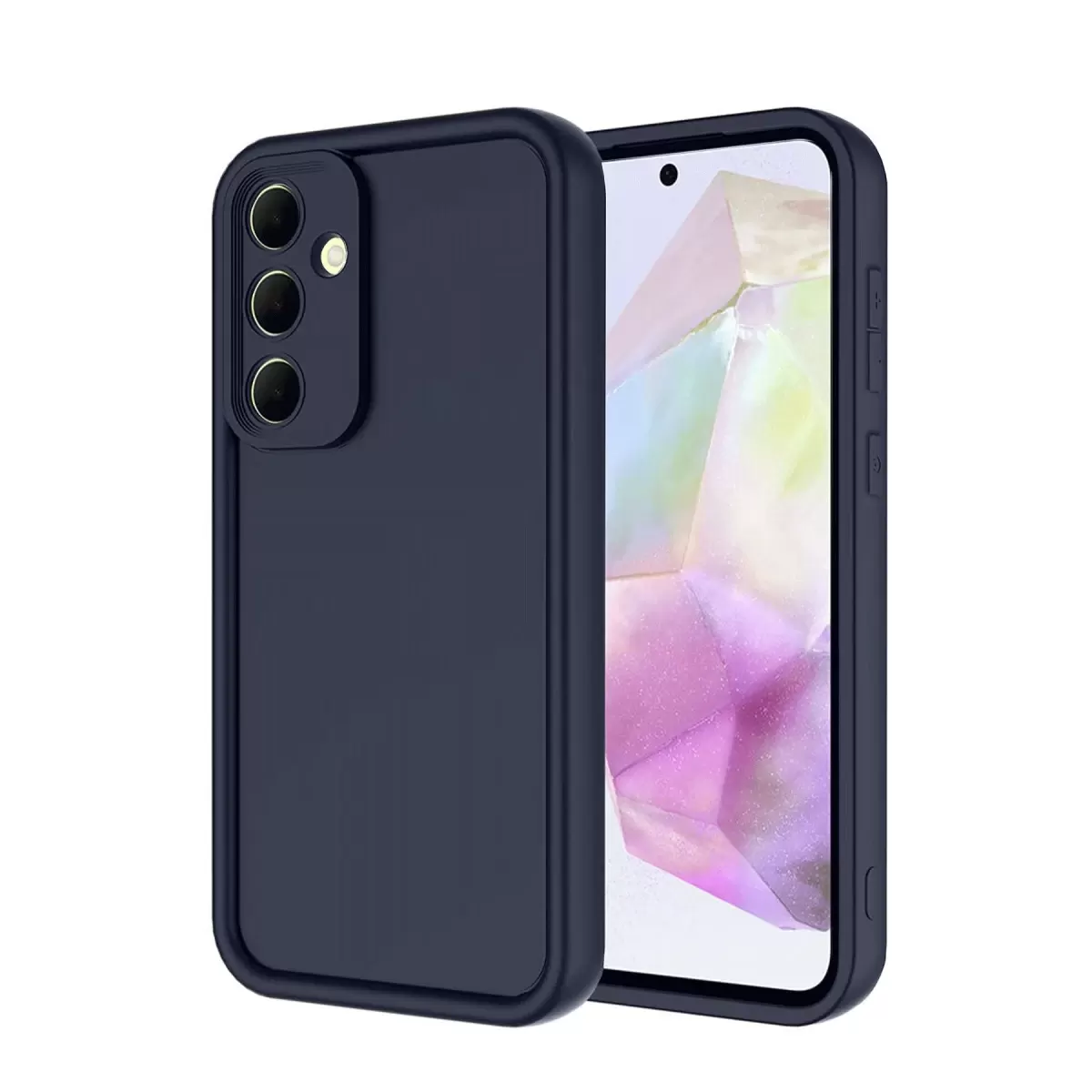 Newface Samsung Galaxy A56 Kılıf Viera Silikon - Lacivert