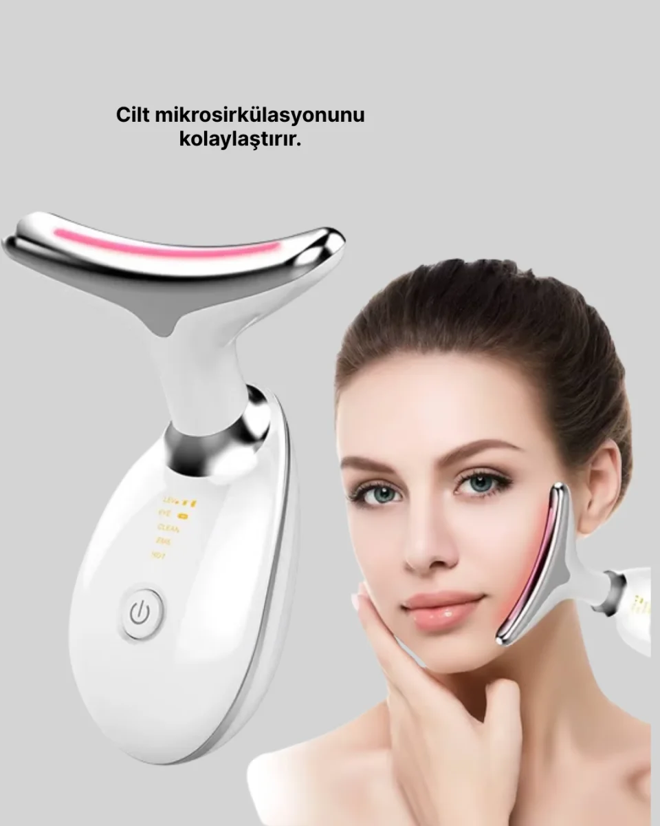 7 Renkli LED Cilt Yenileyici Masaj ve Bakım Cihazı Yeni Nesil