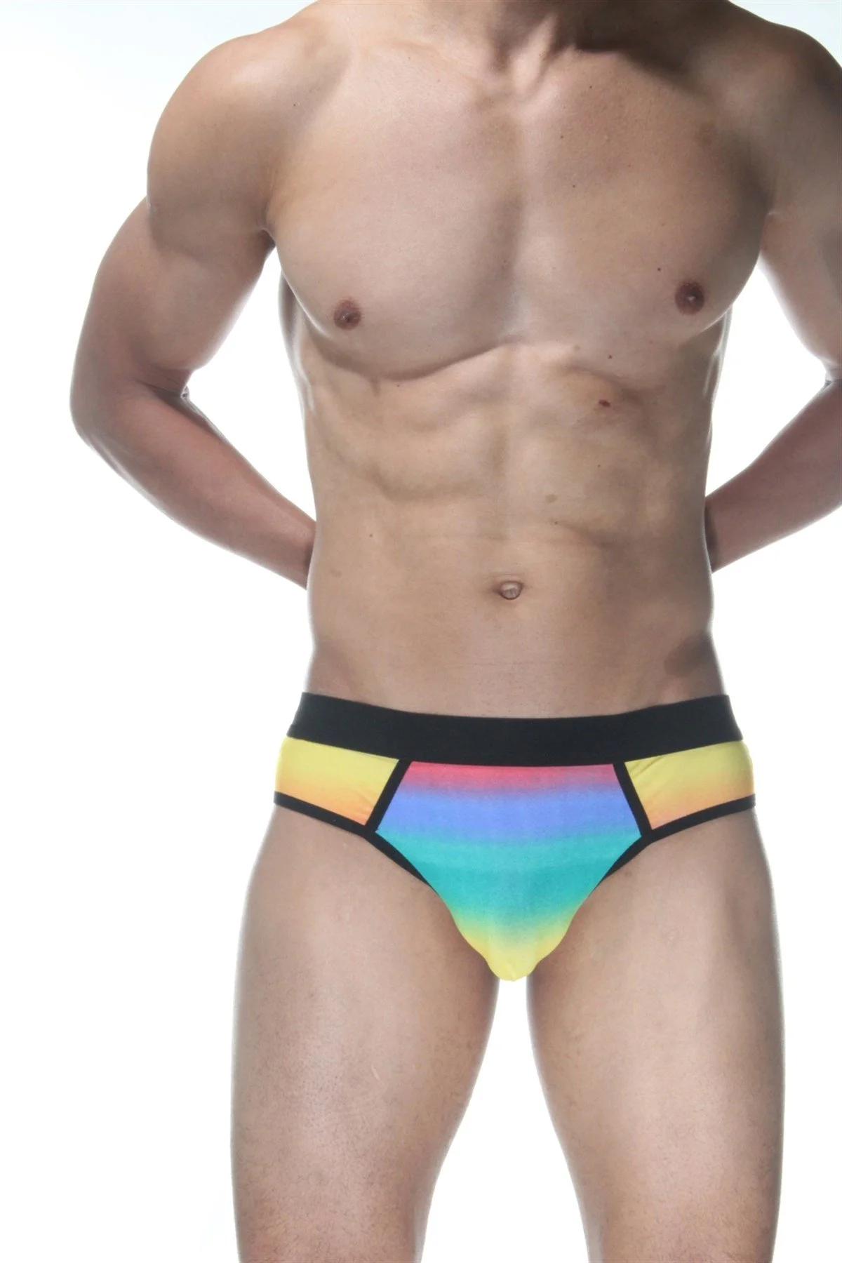 Gökkuşağı Jockstrap Fantezi İç Giyim