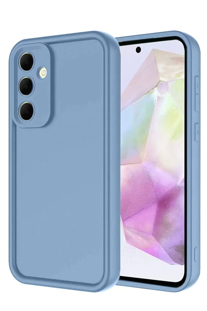 Newface Samsung Galaxy A17 5G Viera Silikon - Mavi