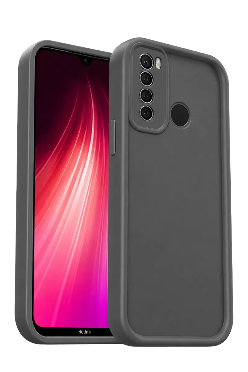 Newface Xiaomi Redmi Note 8 Kılıf Viera Silikon - Gri