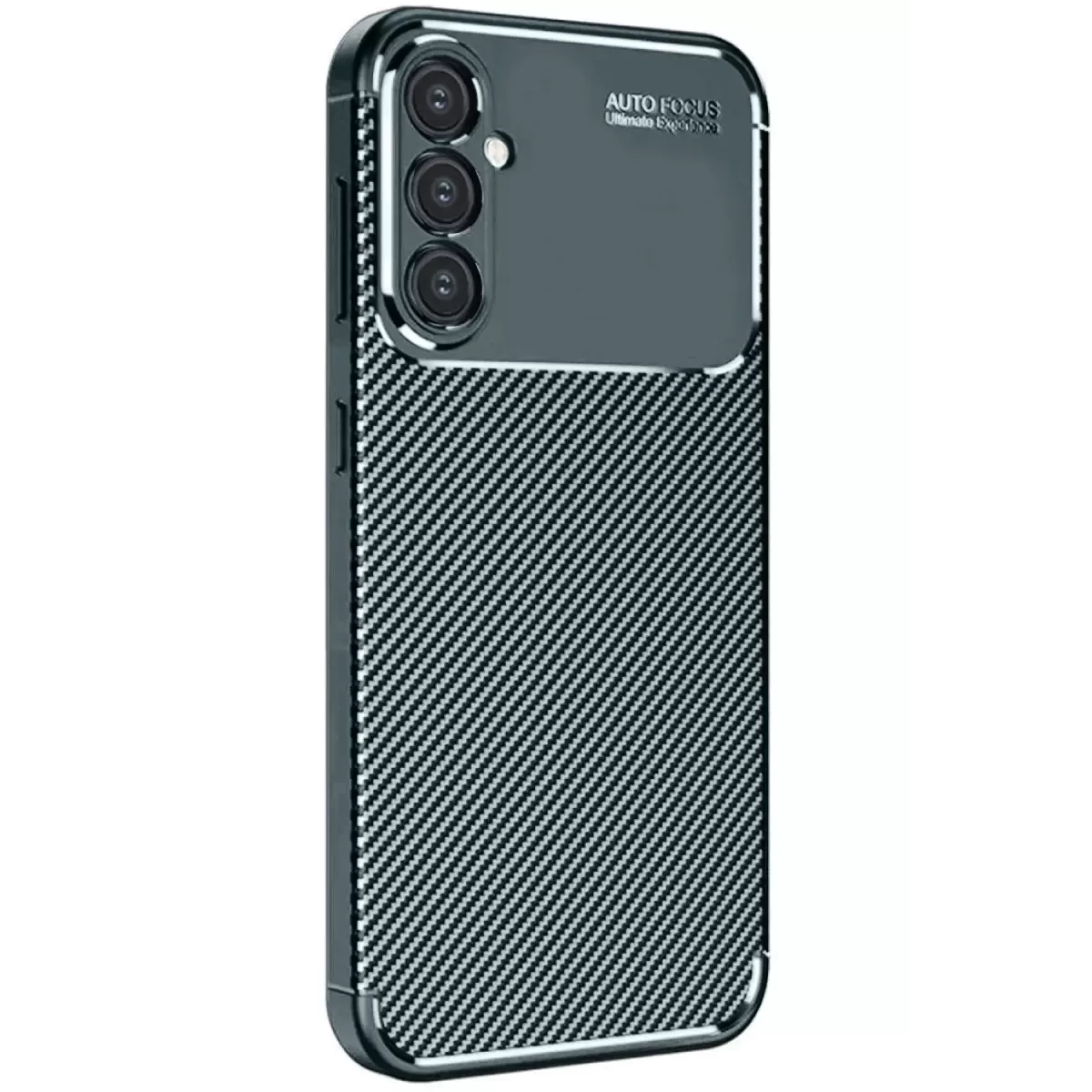 Newface Samsung Galaxy A26 Kılıf Auto Focus Karbon Kapak - Koyu Yeşil