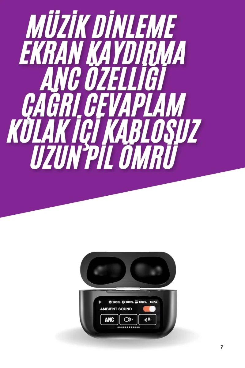 Kablosuz Bluetooth Kulaklık Pro Yeni Nesil Dokunmatik Kontrol Yeni Nesil