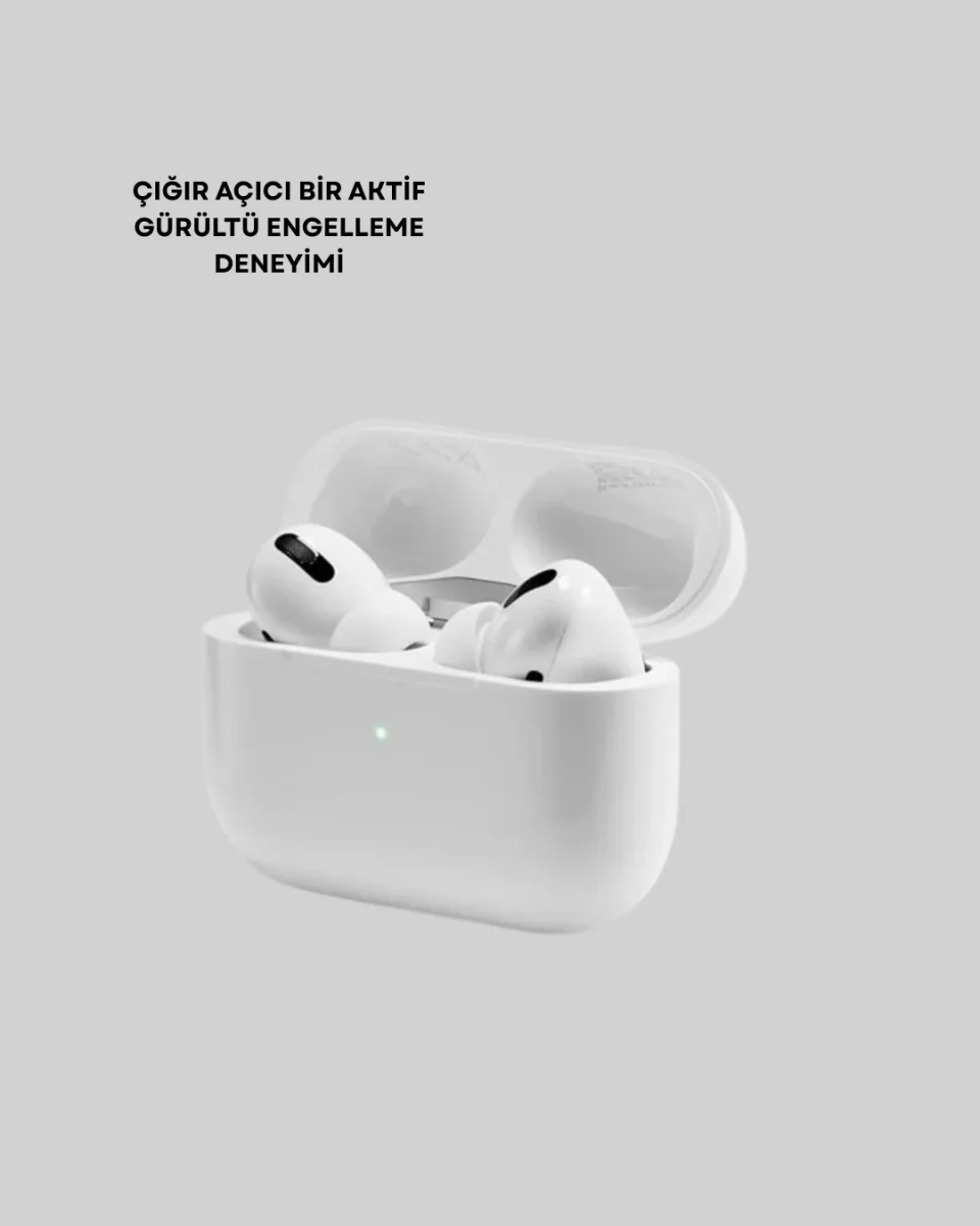 Aktif Gürültü Engelleyici Kablosuz Bluetooth Kulaklık – Şarj Kutulu, Uzun Ömürlü Yeni Nesil