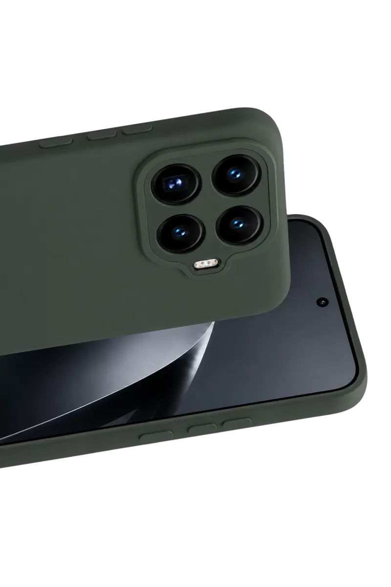 Newface Xiaomi Mi 17T Nano içi Kadife Silikon - Koyu Yeşil