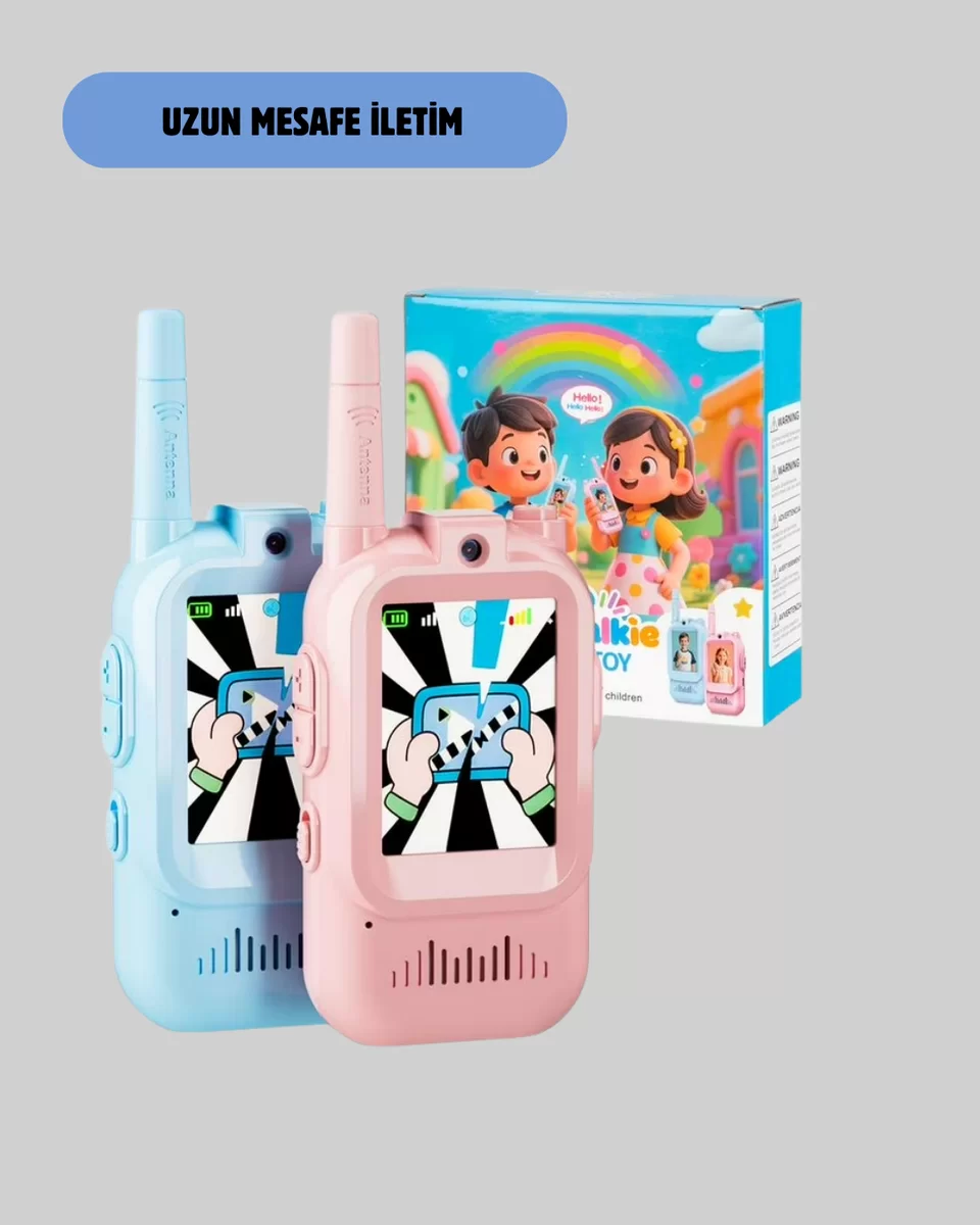 Uzun Menzilli Video Walkie Talkie Eğitici ve Eğlenceli Oyuncak