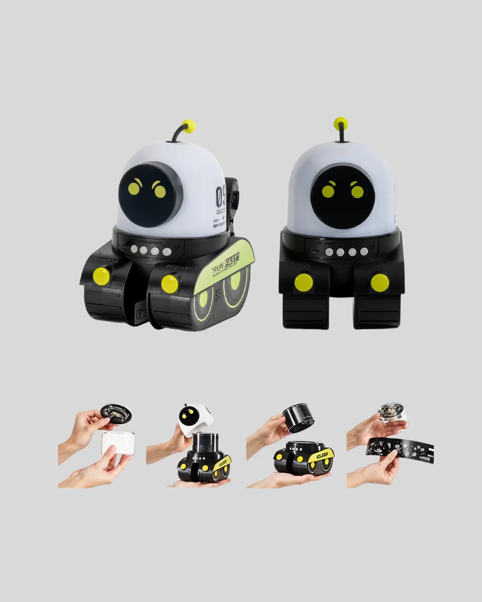 Robot Tasarımlı Bluetooth Hoparlörlü Yıldızlı Gökyüzü Projektör Yeni Nesil