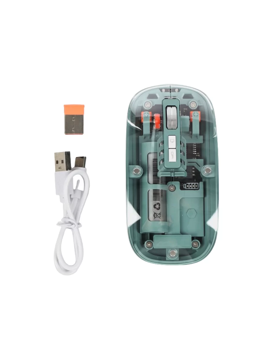 Şeffaf Tasarımlı Bluetooth Kablosuz Mouse Pilli Kullanım Yeni Nesil