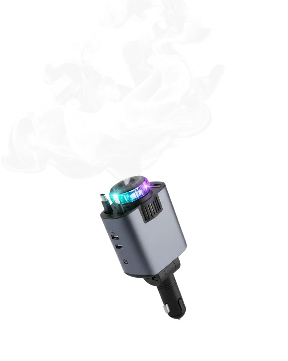 Araç Çakmak Girişli Şarj Cihazı Nemlendirici ve Aromaterapi Özellikli Yeni Nesil