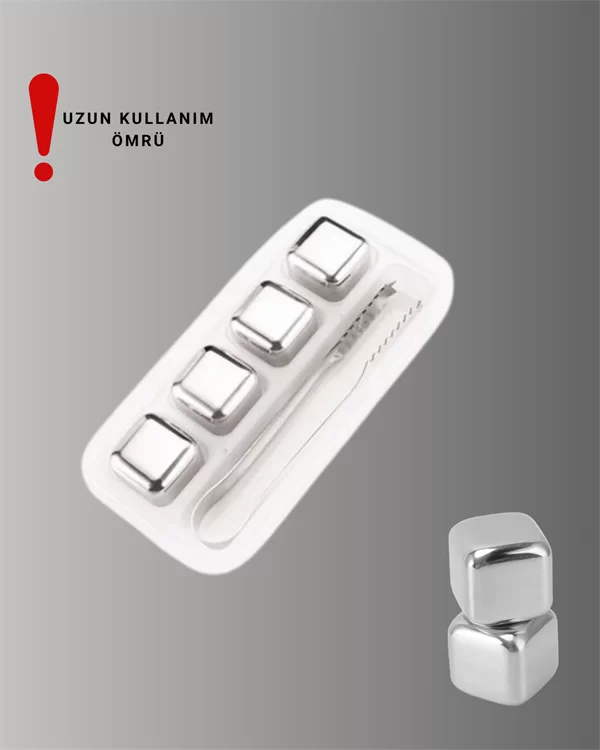 Çevre Dostu Metal Buz Küpü ve Kullanışlı Klips Seti Yeni Nesil