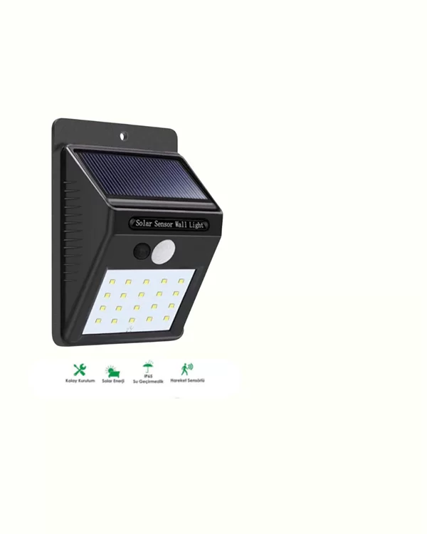 Kablosuz Solar LED Lamba | Bahçe Veranda Merdiven Işığı Otomatik Aç-Kapa Sensörlü Yeni Nesil