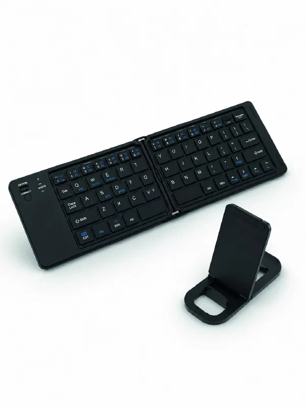 Katlanabilir Bluetooth Klavye 3 Cihaz Bağlantılı Kablosuz Taşınabilir Klavye