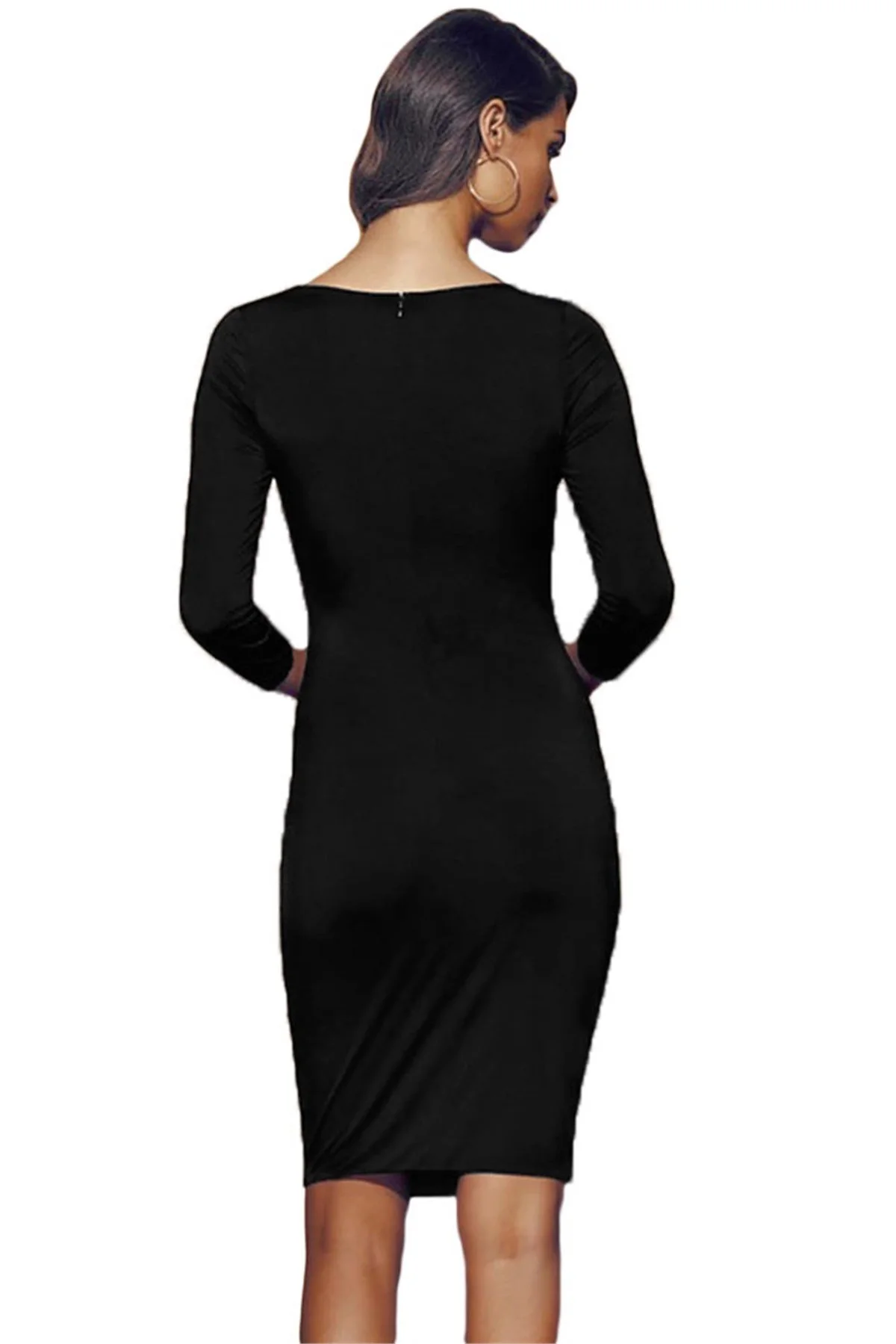 B101396 Ön Kısmı Bağcıklı Tek Parça Elbise