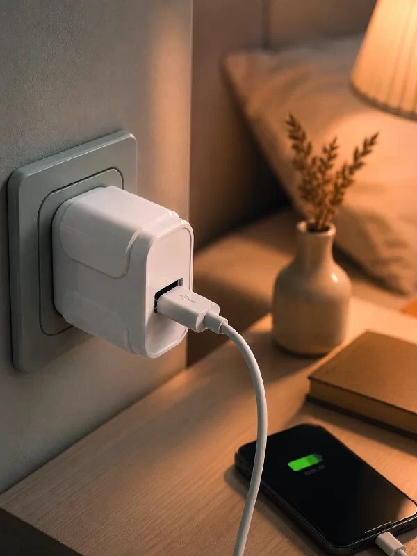 USB Girişli 12W Şarj Adaptörü Kompakt Telefon Şarj Cihazı