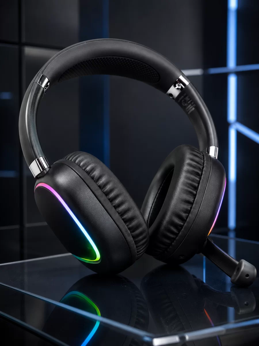 Kablosuz Bluetooth 5.0 Kulaklık RGB Işıklı Tasarım