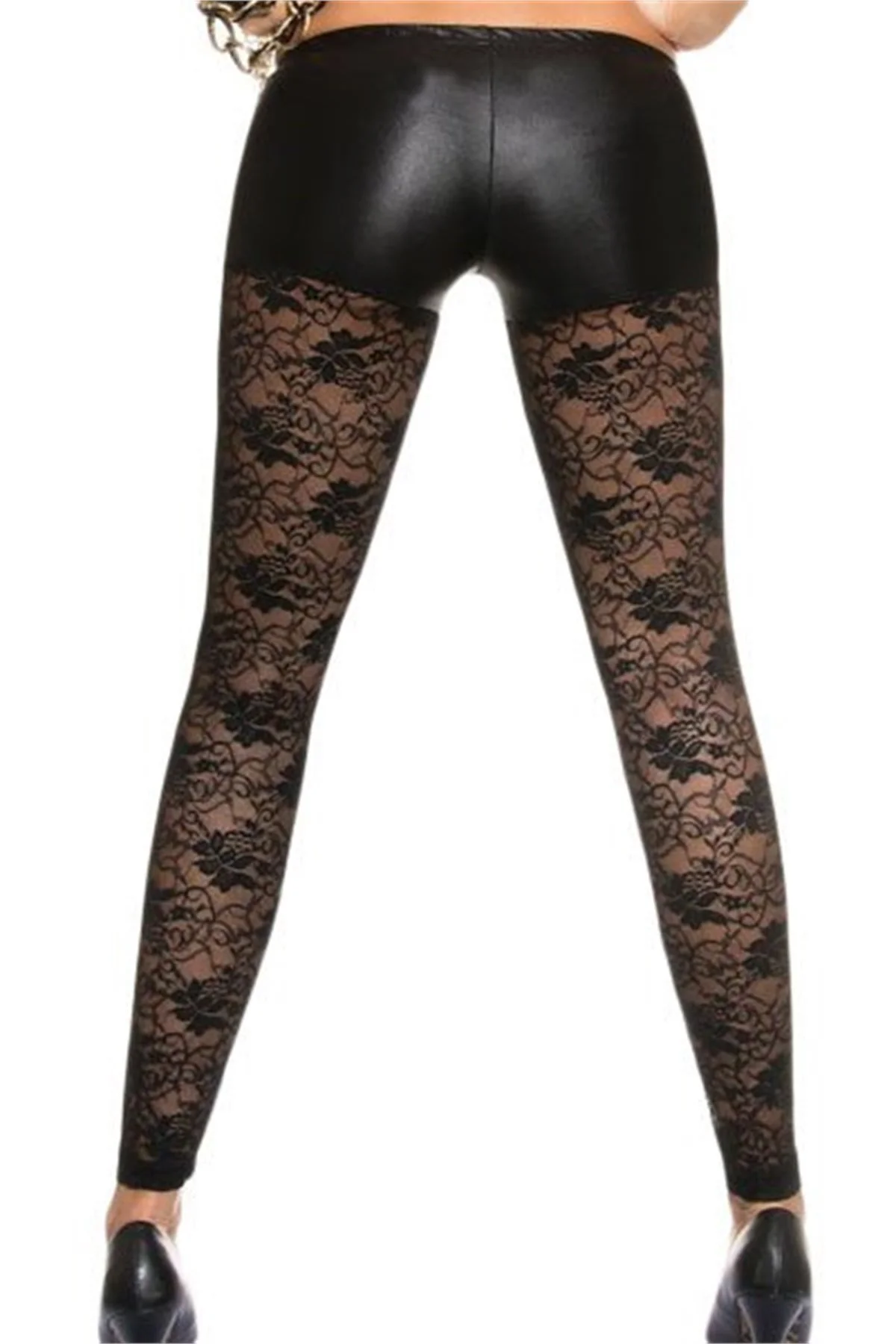 B101428 Dantel Detaylı Şort Tayt