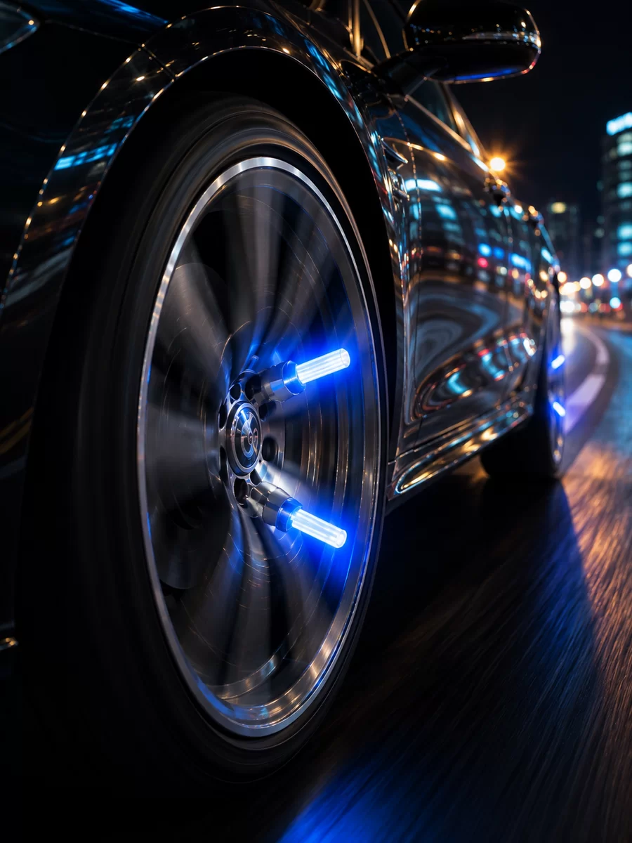 4 Adet LED Lastik Sibop Işığı Otomobil İçin Hareket Sensörlü