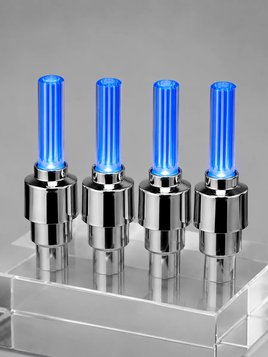 Araç Sibop Işığı 4'lü Set Otomatik Yanan LED Lastik Aksesuarı