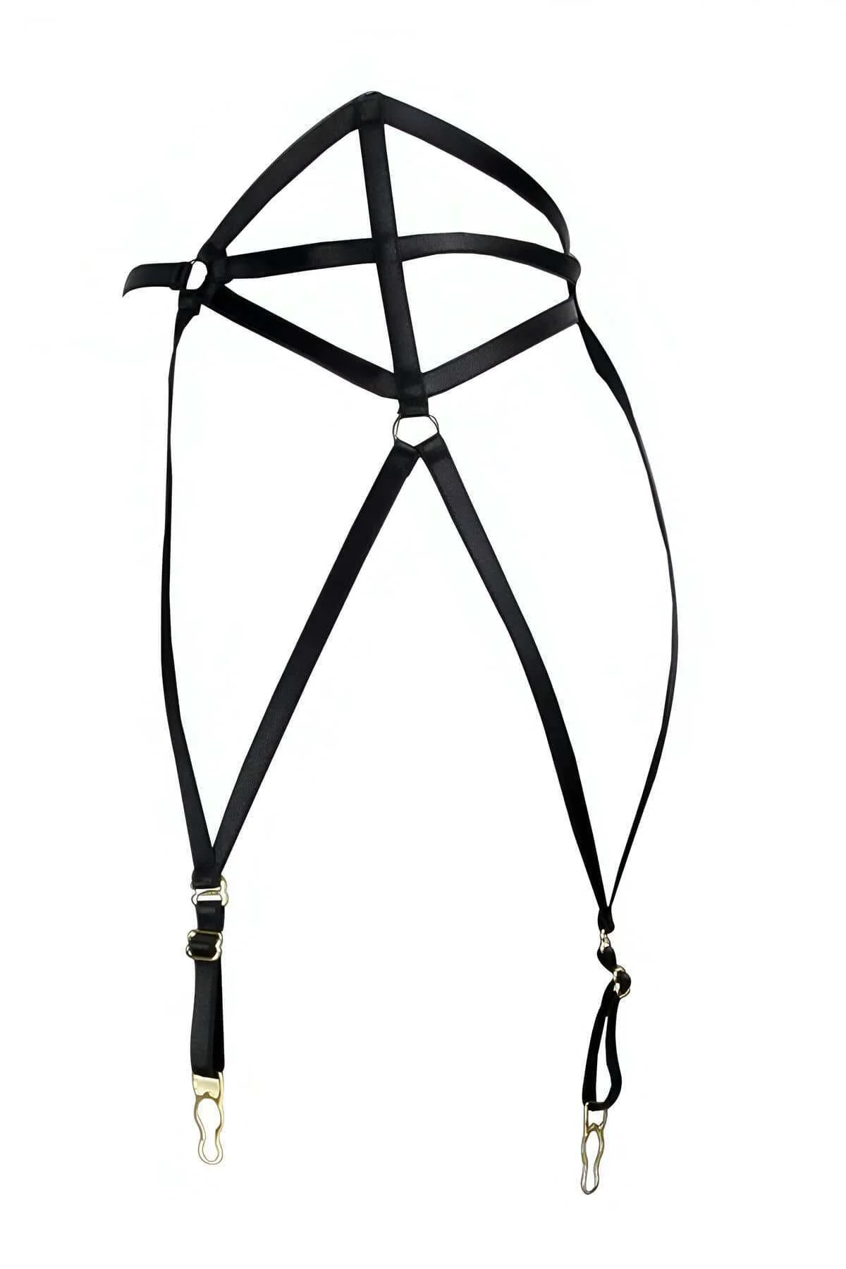 Çok Seksi Lastik Jartiyer Harness - Brf153