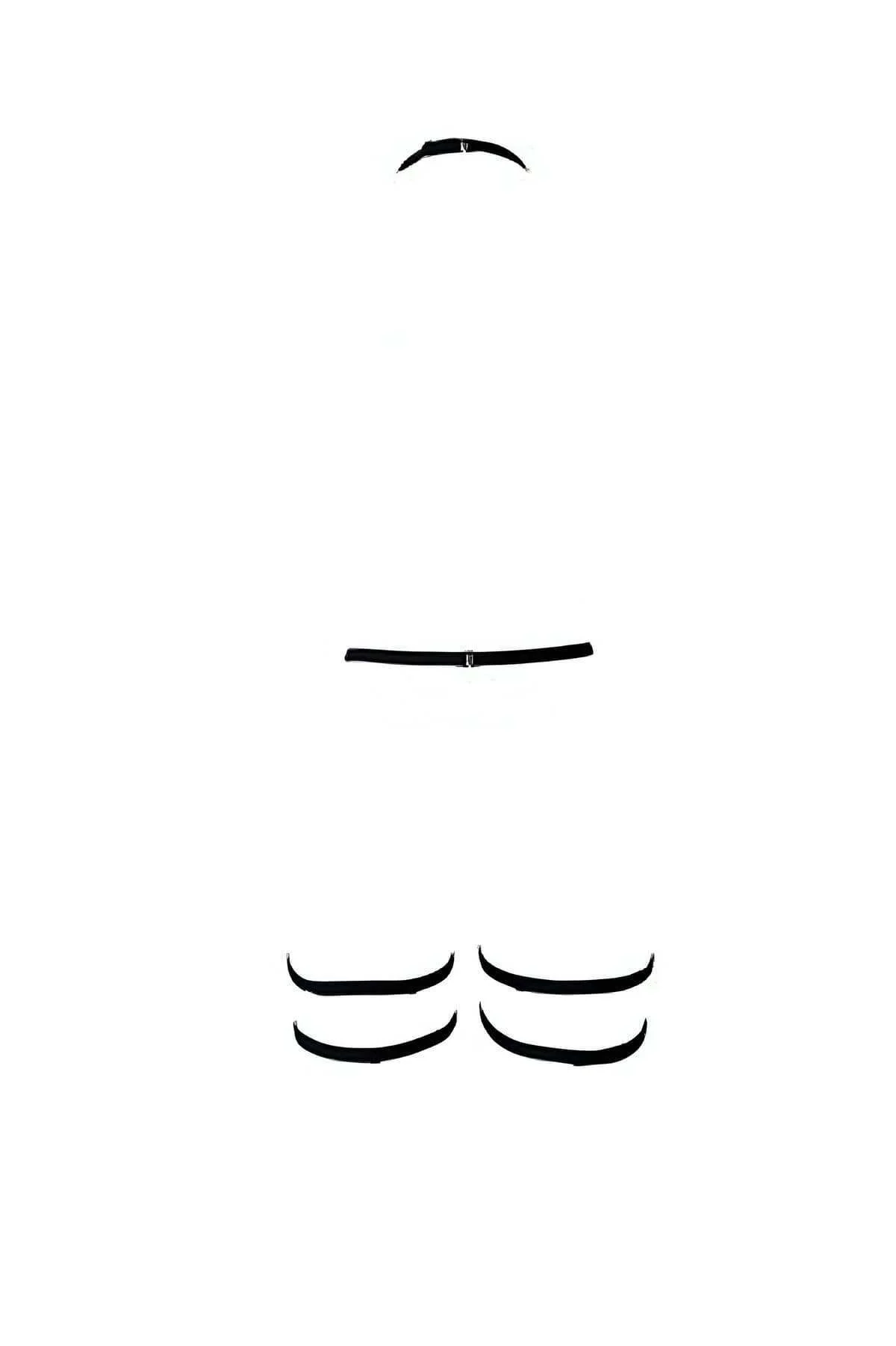 Bel - Boyun Ve Bacaktan Bağlamalı Harness Jartiyer - Brf150