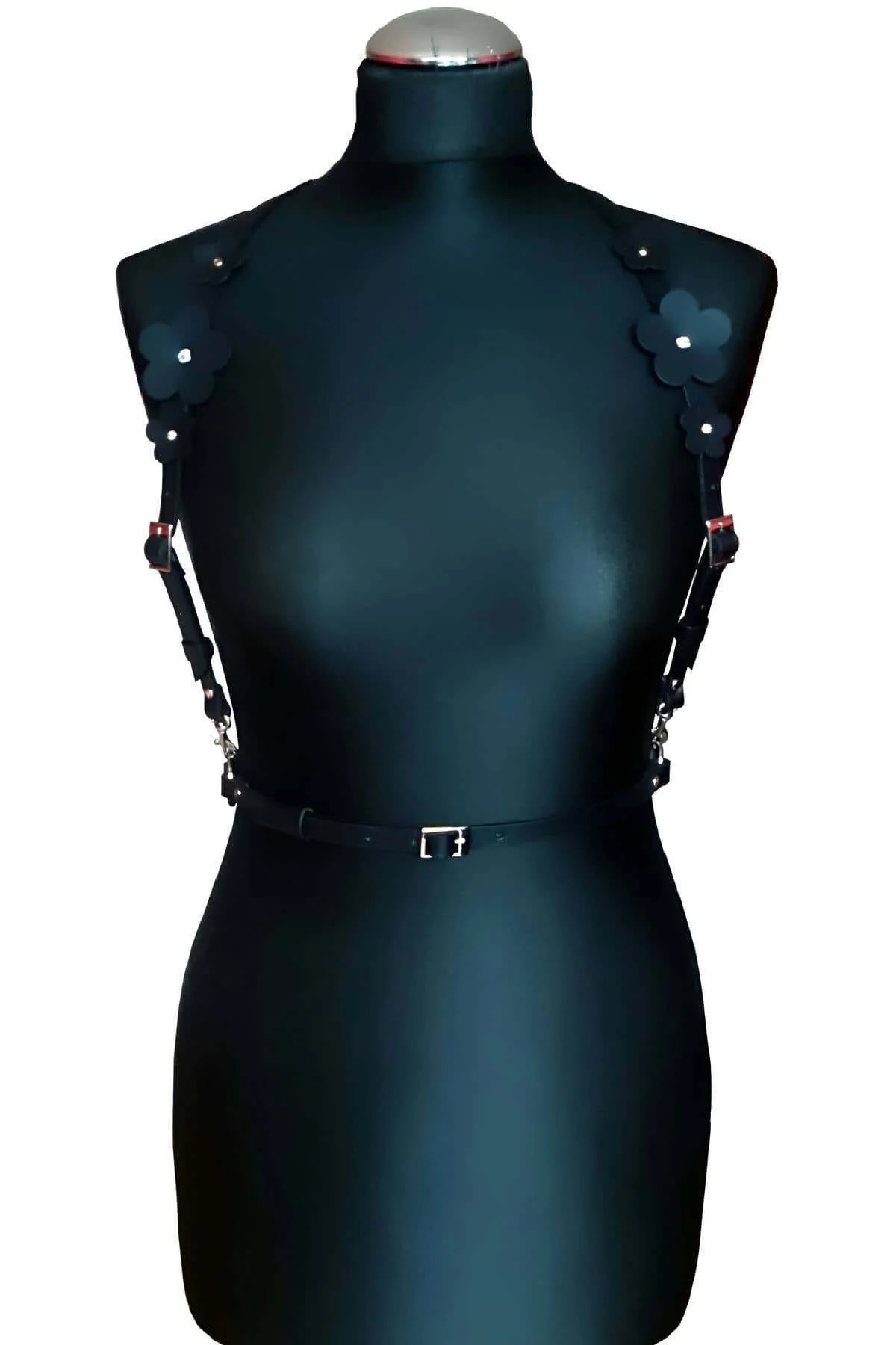Çiçek Detaylı Çık Göğüs Harness - Brf906