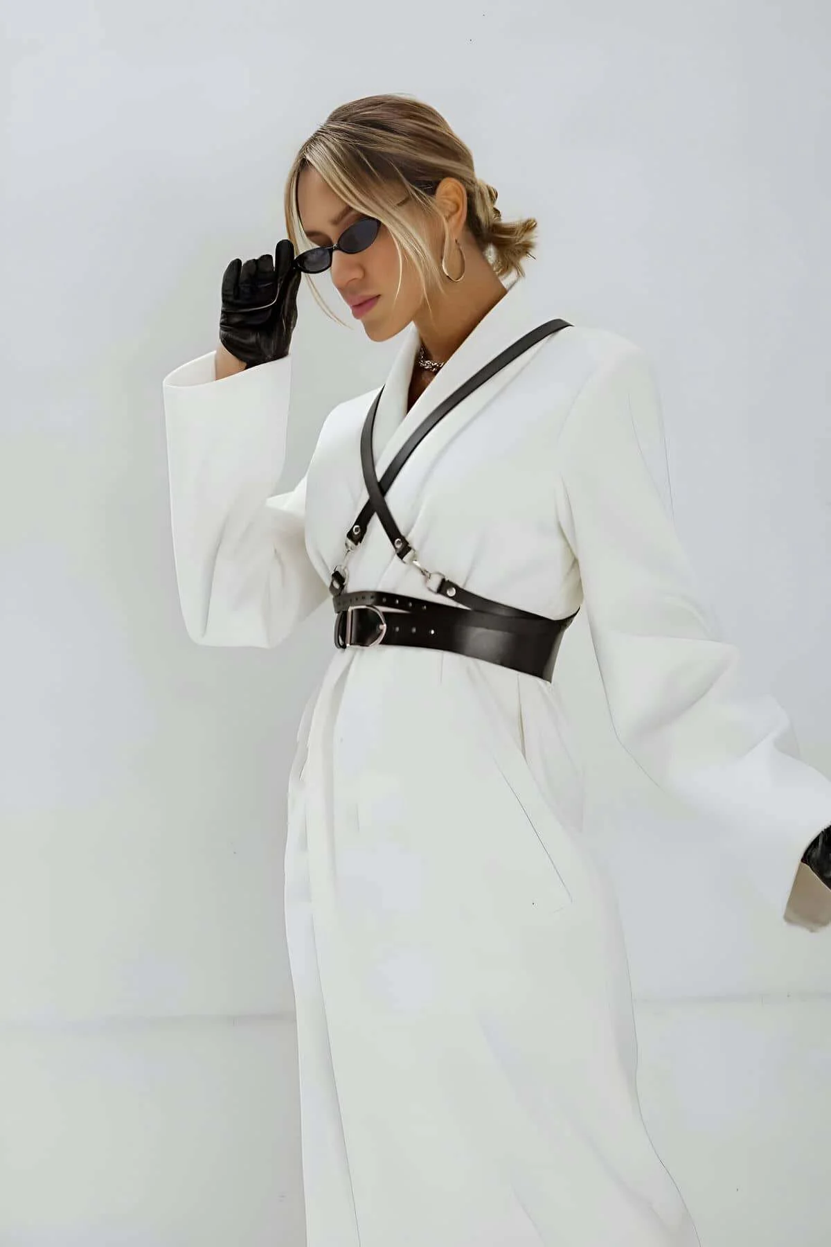 Şık Kadın Deri Kemer, Tarz Kadın Kemer, Elbise Üzeri Kemer - Brf1129