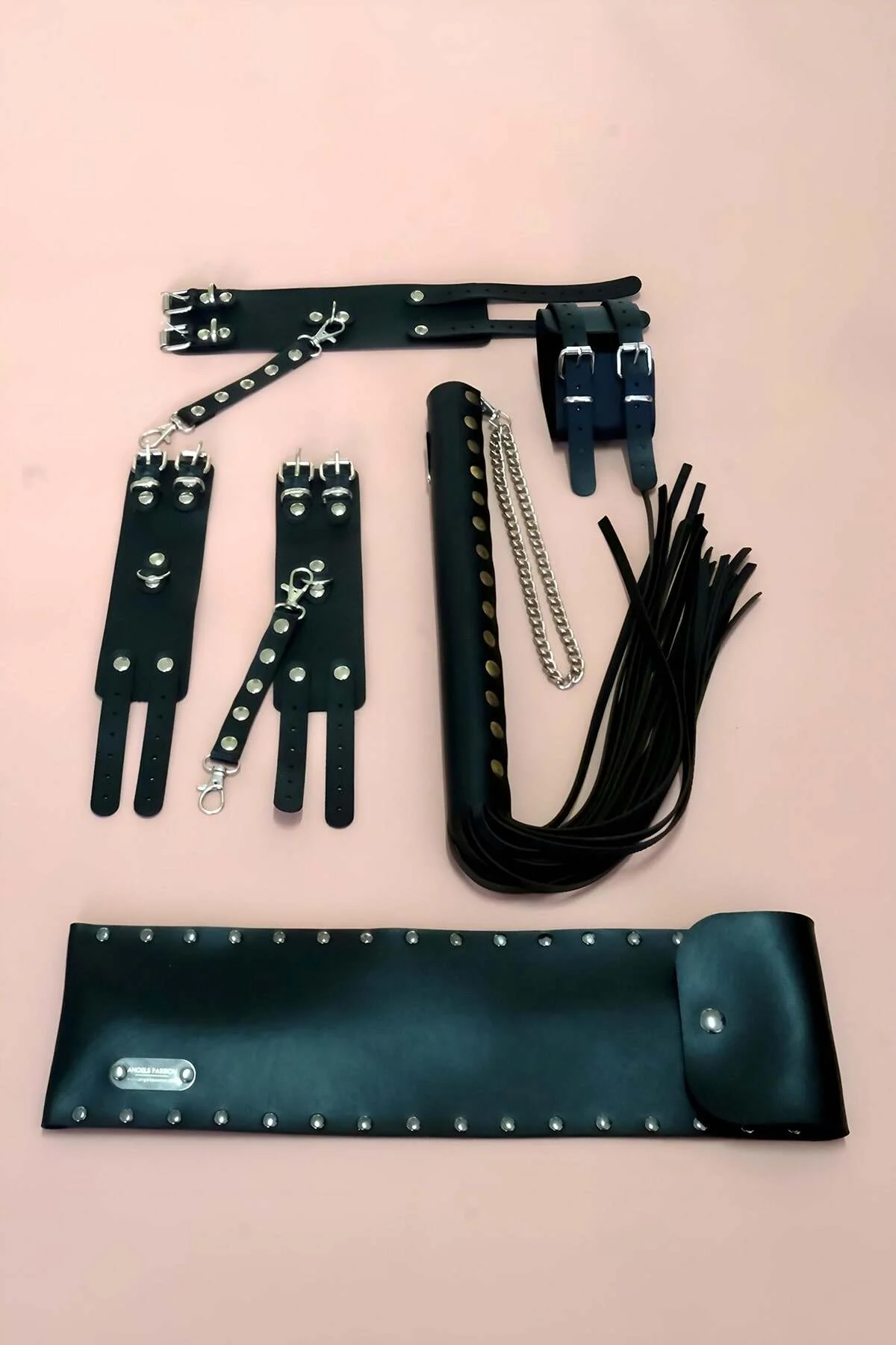 Kelepçe Kırbaç Takım 3'lü Set, El - Ayak Kelepçesi, Kırbaç - Brf1305