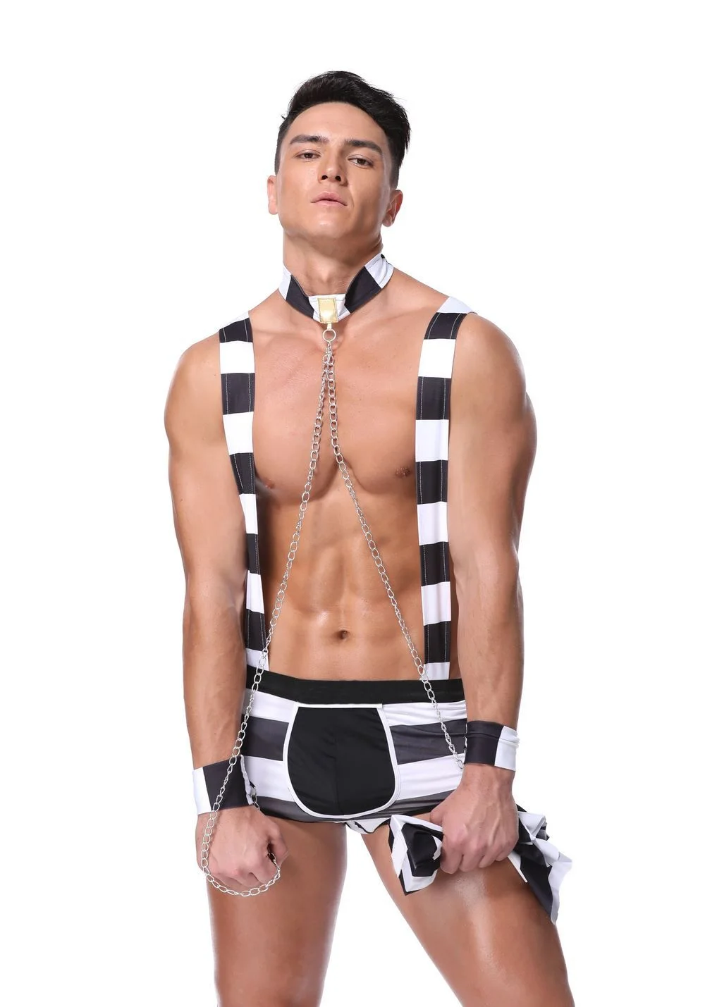 Mahkum Erkek Fantezi Kostüm 9008