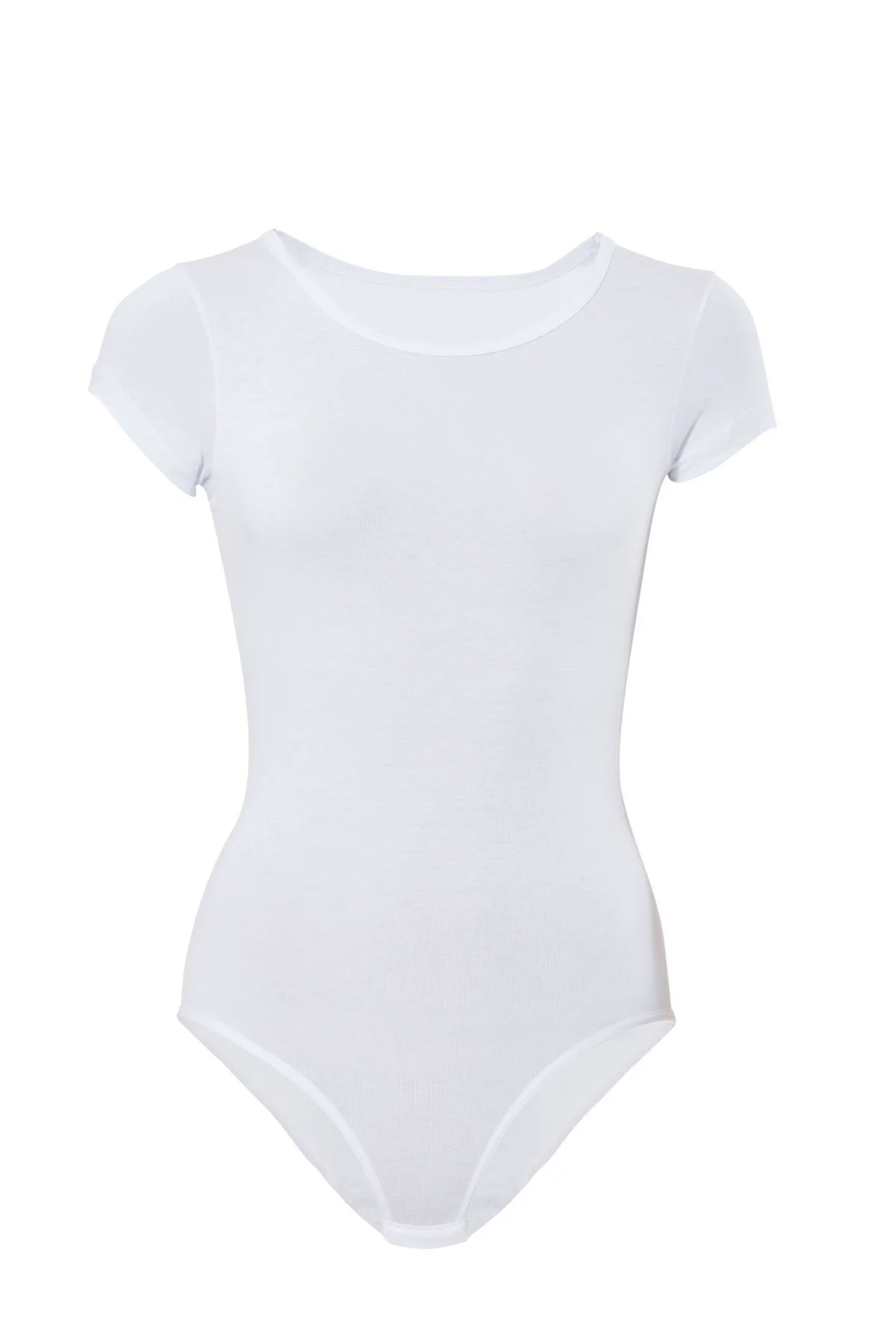 Likralı Kısa Kol Body 4057