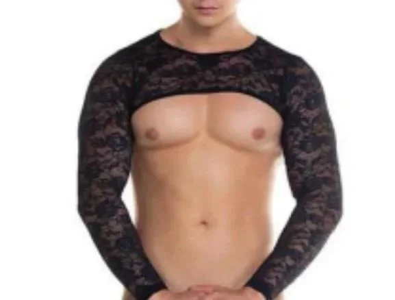 Erkek  Fantezi Dantel Crop