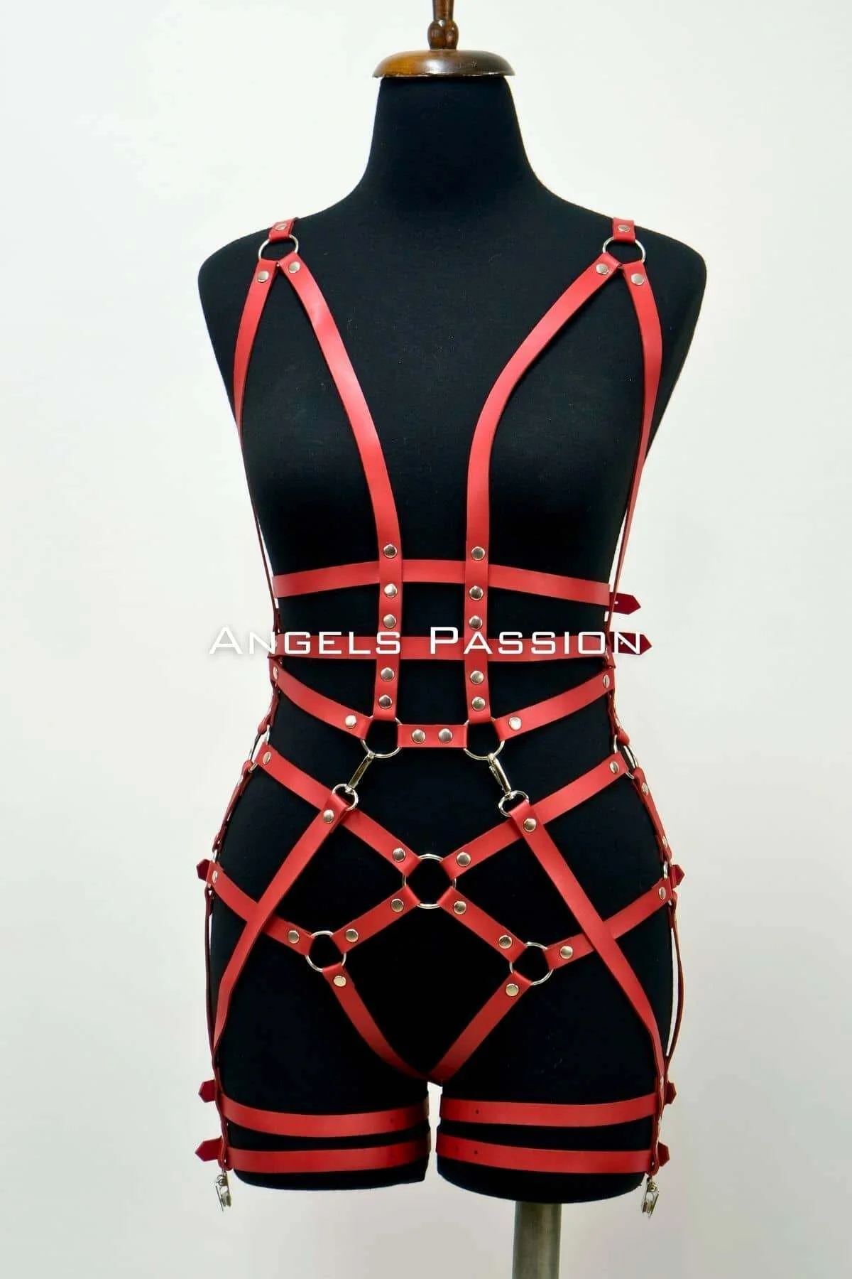 Deri Body Harness, Deri Dansçı Kostüm, Pole Dans Kostüm - Apft502