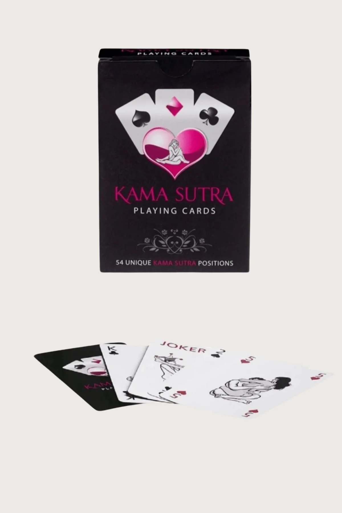 Sexy Görselli Oyun Kartı Kama Sutra Kırmızı Kırbaç Set