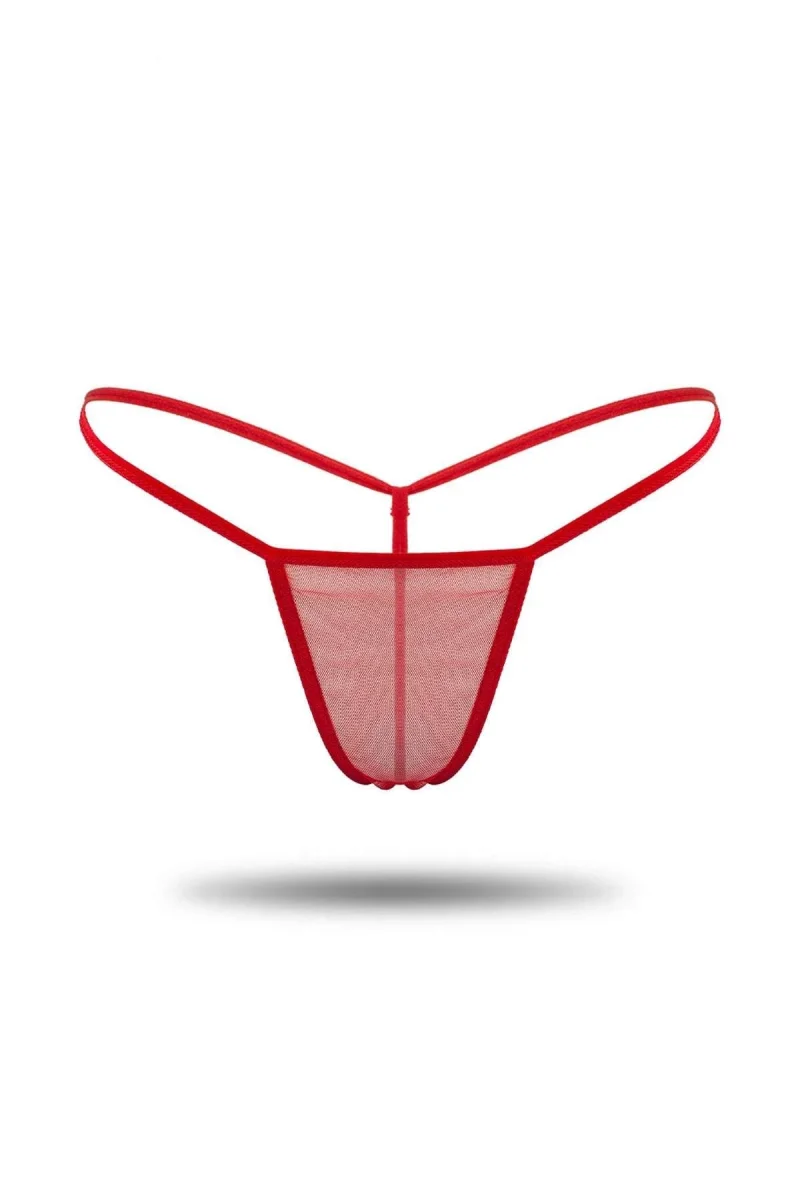 Kırmızı Tül Tanga Brf1115