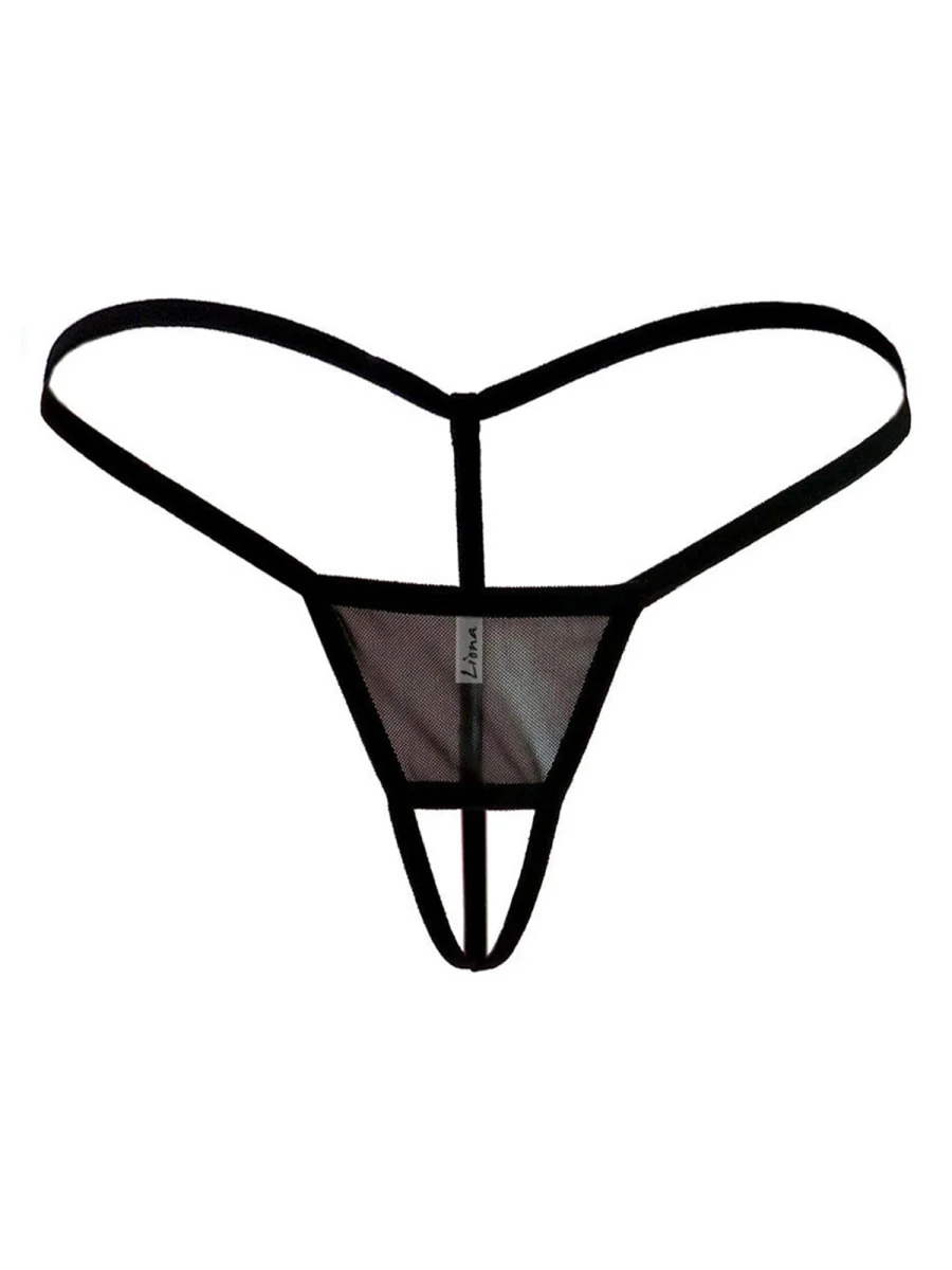 Fantazi İç Giyim Kadın Mini Siyah Fantezi G String