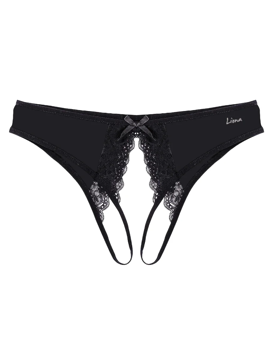 Özel Bölgesi Açık Siyah Fantazi Külot