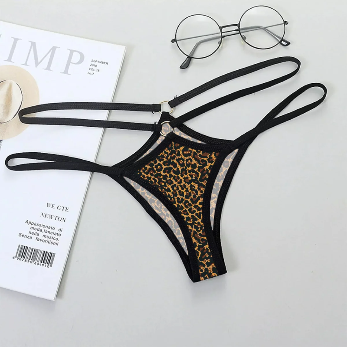 Leopar Desenli Fantazi String Külot