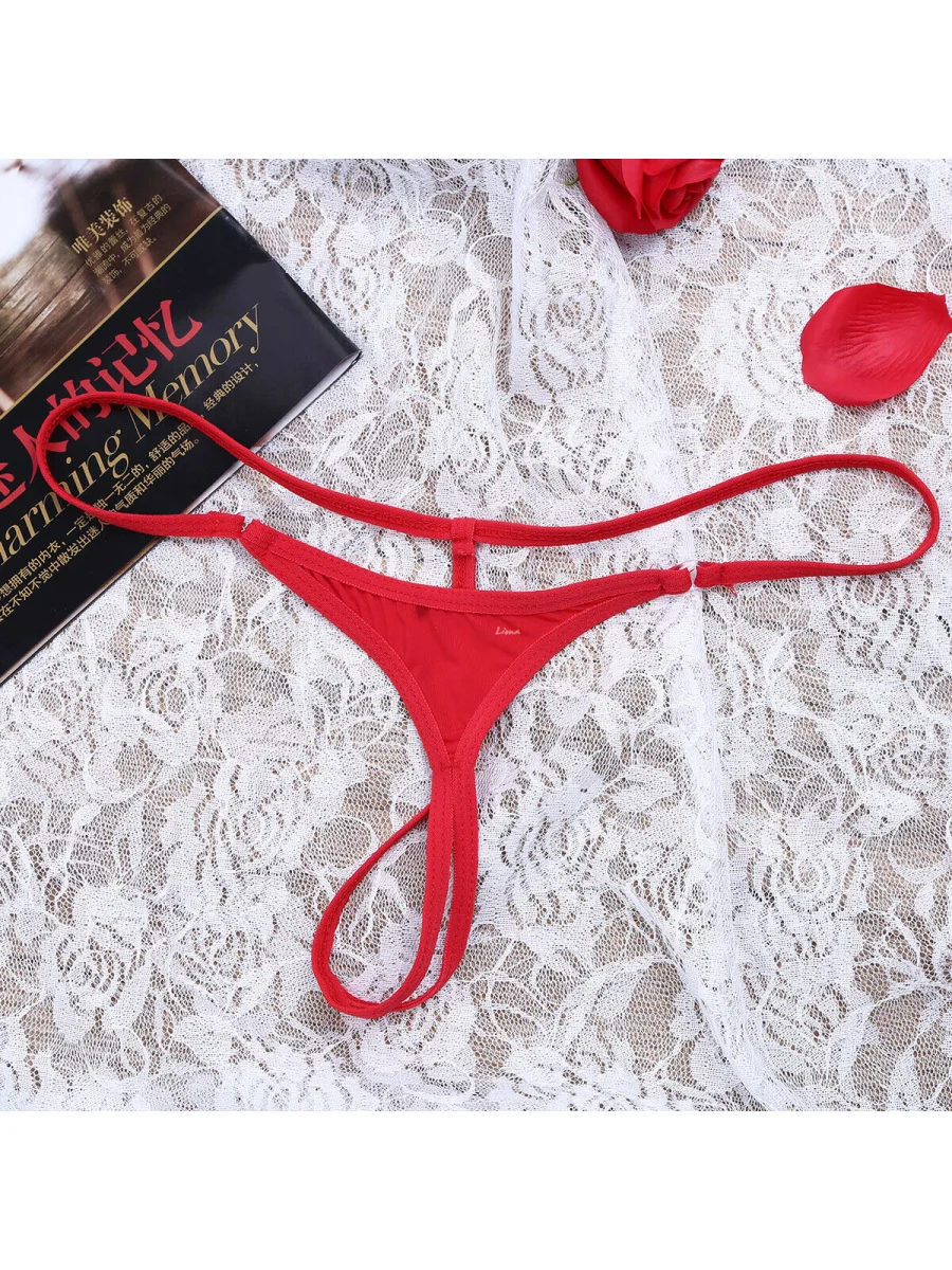 Halkalı Mini Büyük Beden Kırmızı Fantazi G String