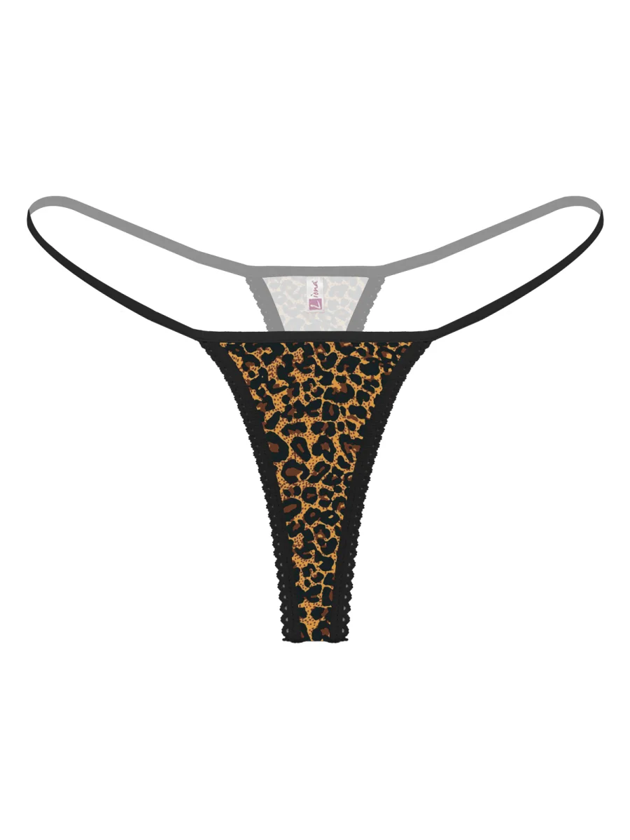 Leopar Desenli Büyük Beden Fantezi String