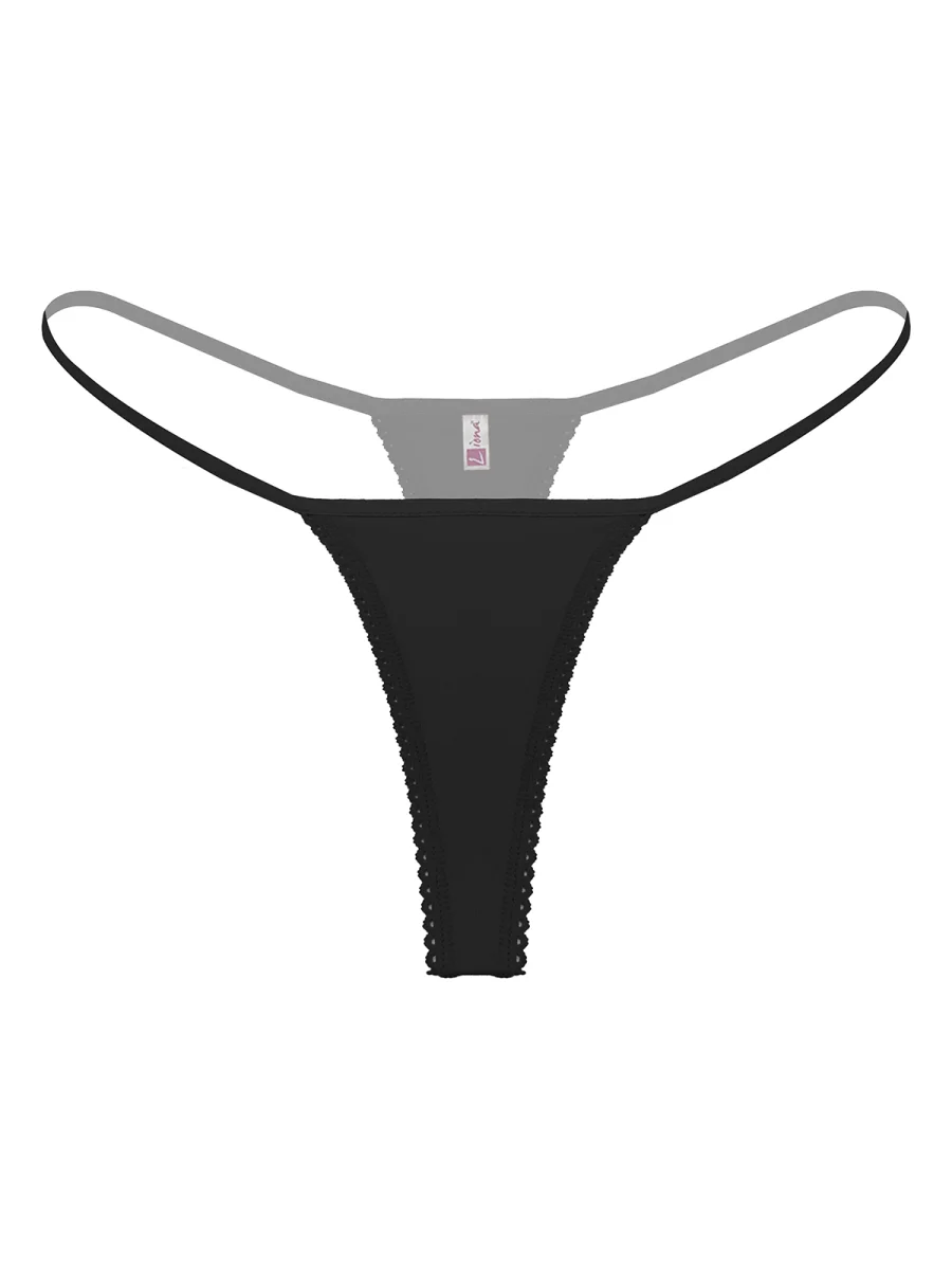 Büyük Beden Siyah Fantezi String