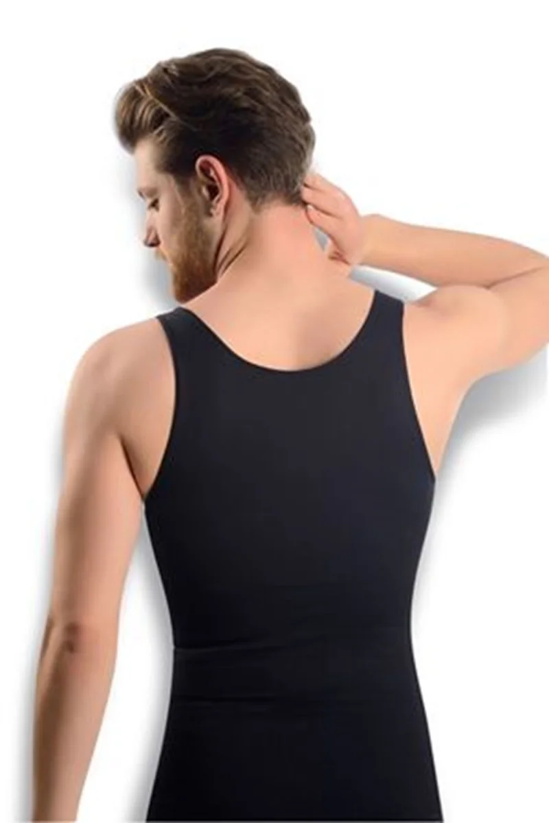 Siyah Erkek  Dikişsiz Vücut Toparlayıcı Korse - 740