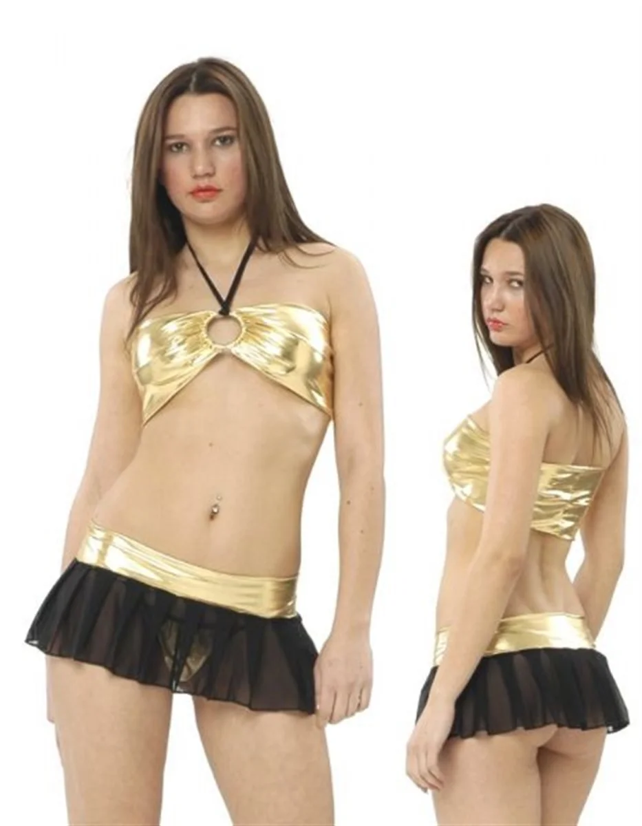 B091241 Transparan Etek Ve Büstiyer Takım